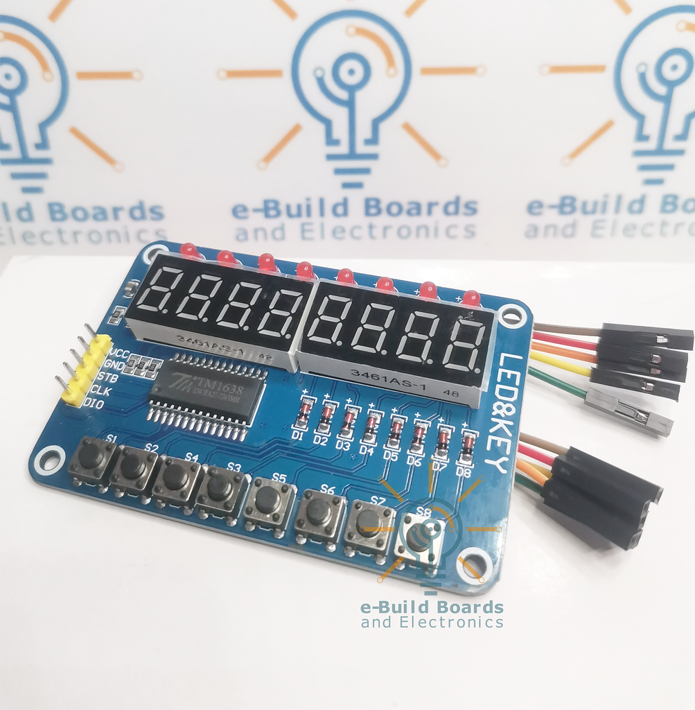 7 Segment Display 8 Digit TM1638 Module with buttons