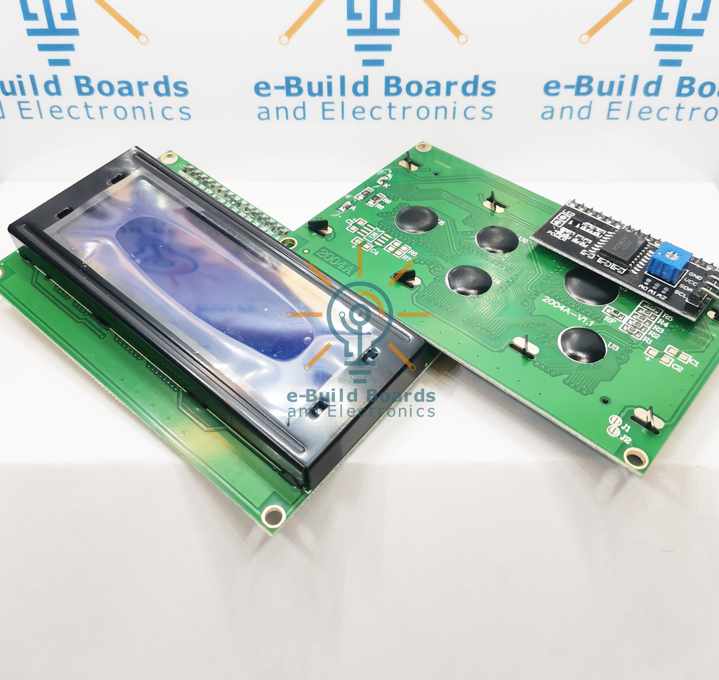 LCD Display Module 20x4 White on Blue I2C