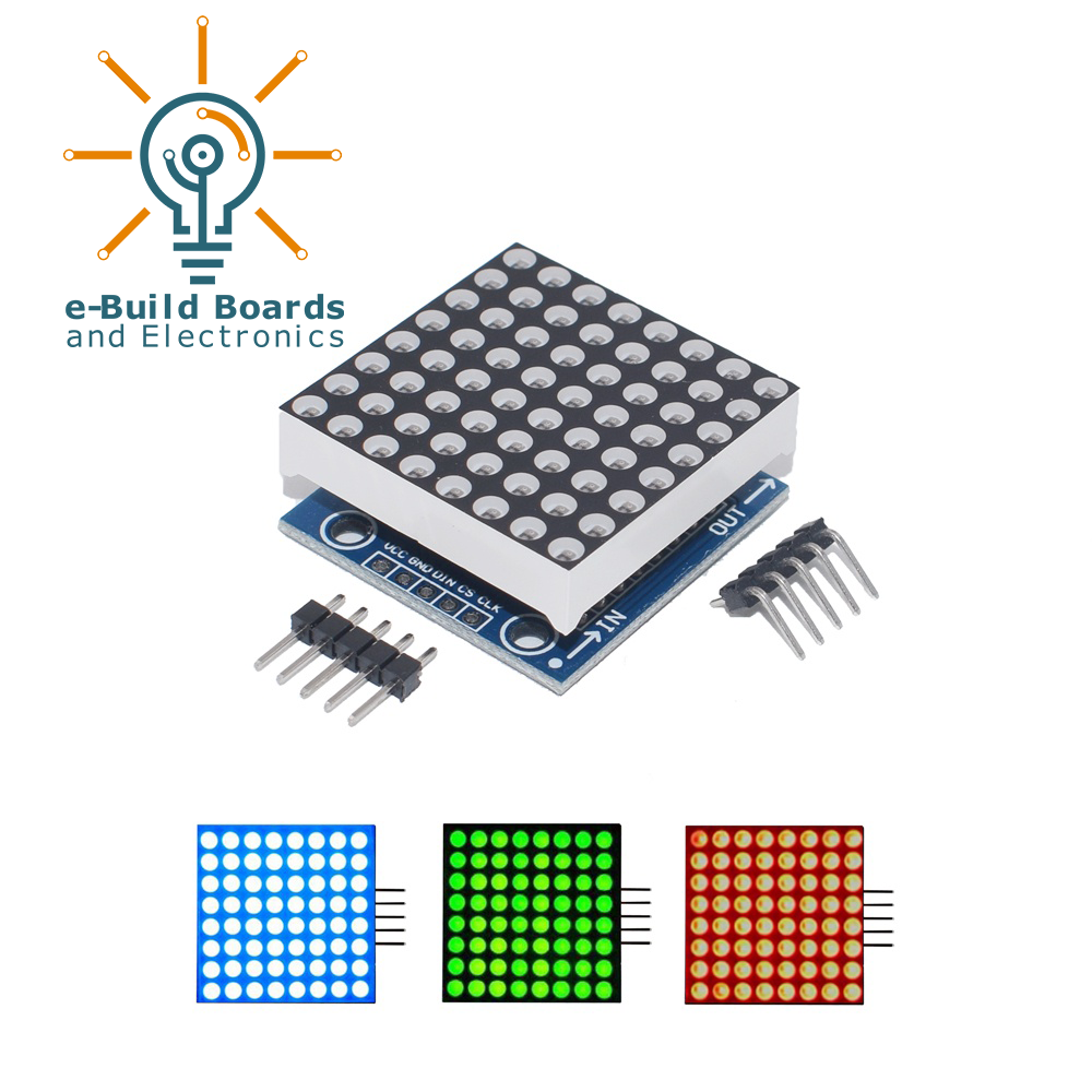 MAX7219 Dot Matrix Module 8x8 Blue