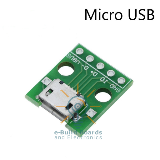 USB Micro Connector Breakout Board