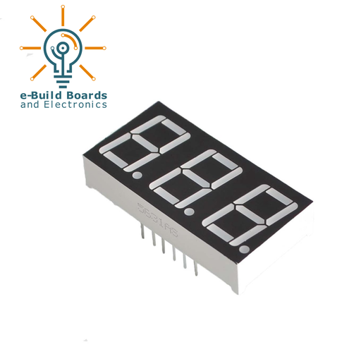 7 Segment Display 3 Digit Common Cathode (Small)