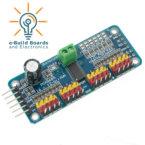 16 Channel 12-bit PWM Servo Driver I2C interface